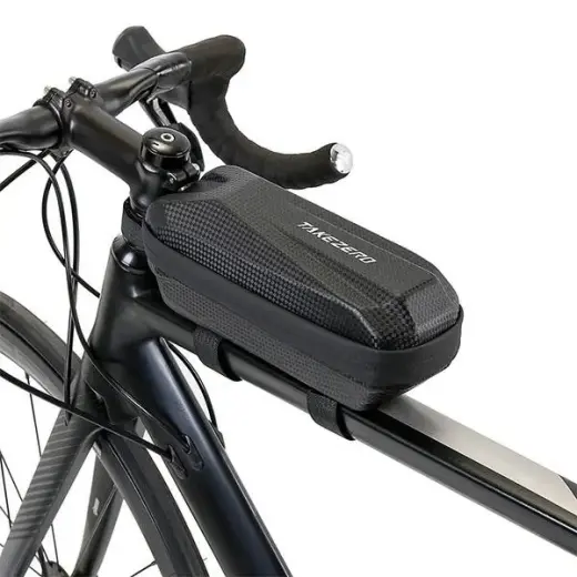 Etui|uchwyt rowerowy TAKEZERO TZ05 sakwa na ramę czarny|black