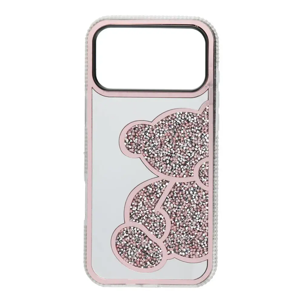 telefono dėklas iPhone 17 Pro Max | iPhone 18 Pro Max rožinis (pliušinis meškiukas)