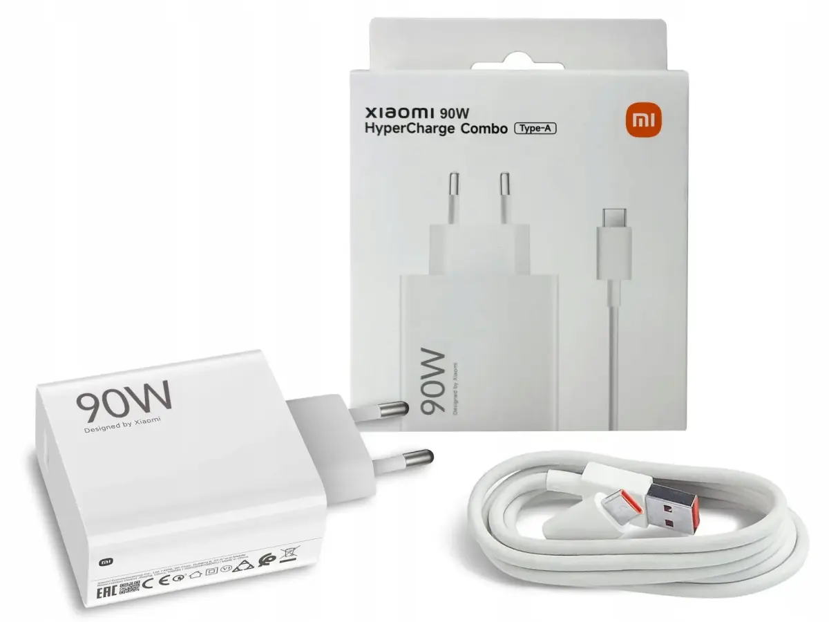 Xiaomi MDY-15-EK tīkla lādētājs | 90W | USB-A, USB-C | USB-A uz USB-C vads komplektā | balts