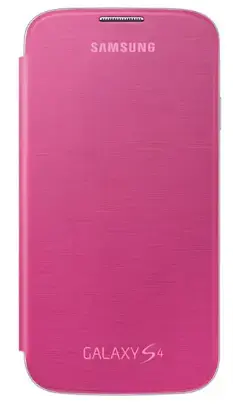 Samsung EF-FI950BBEGWW Flip Original grāmatveida maciņš telefonam Samsung Galaxy S4 (I9500) rozā