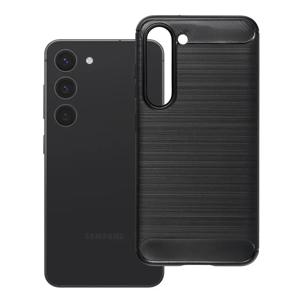 Carbon 2.0 telefono dėklas Samsung Galaxy S23 (S911) juodas