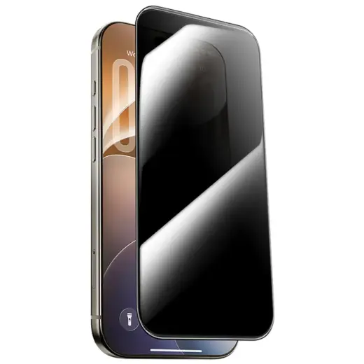 Benks Ultra Shield Privacy grūdintas apsauginis stiklas telefonui iPhone 18 Pro (privatumo efektas)