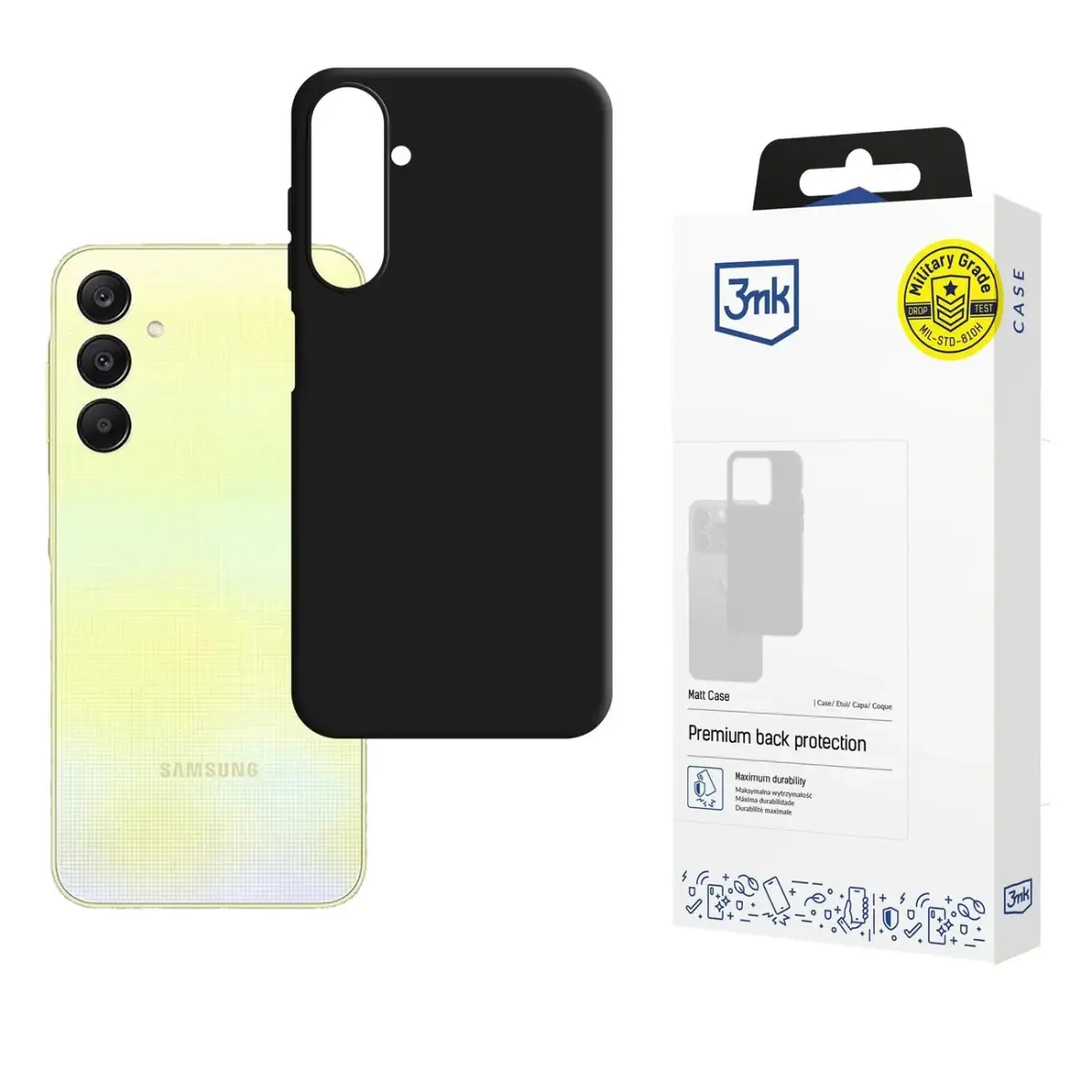 3MK Matt phone case for Poco C75 black