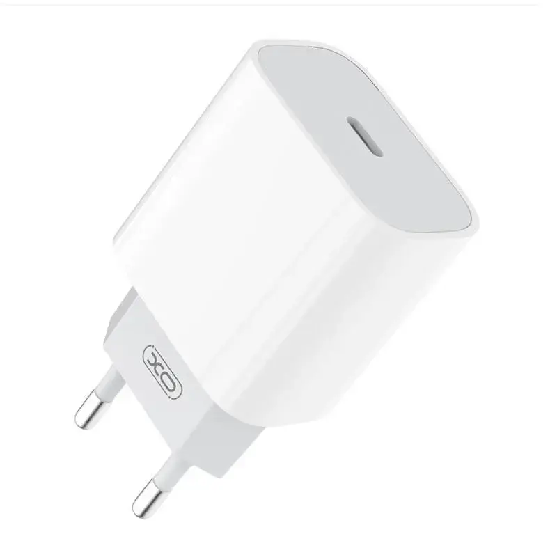 XO L77 kelioninis įkroviklis | 20W | PD | USB-C | baltas