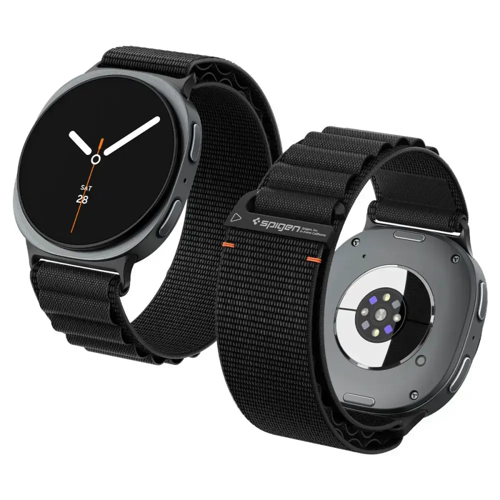 Spigen WBF1 nutikella rihm Galaxy Watch 8/9/Classic (40/44/46 mm) jaoks | must