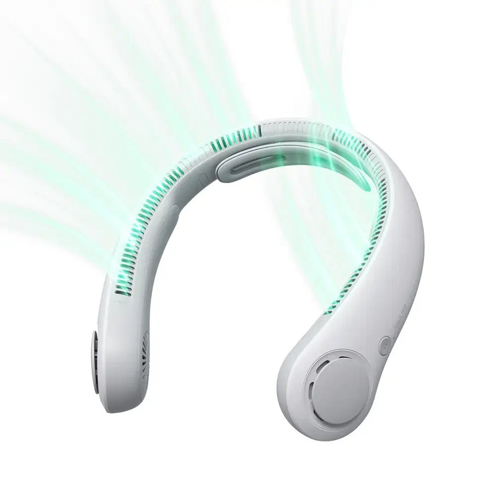 Jisulife Neck Fan 4 5000mAh Portable USB Neck Fan - Gray