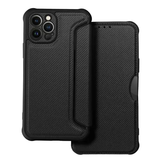 Fusion Razor book type phone case for Redmi 12C black