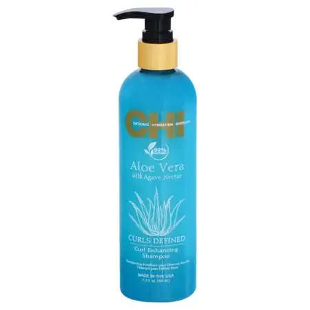 CHI Aloe Vera W/ Agave Nectar Curls Defined Curl Enhancing Shampoo 11.5 Oz