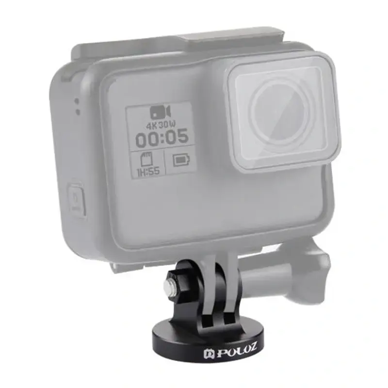 Puluz Mount with 1/4" CNC Thread for Action Cameras (Black)