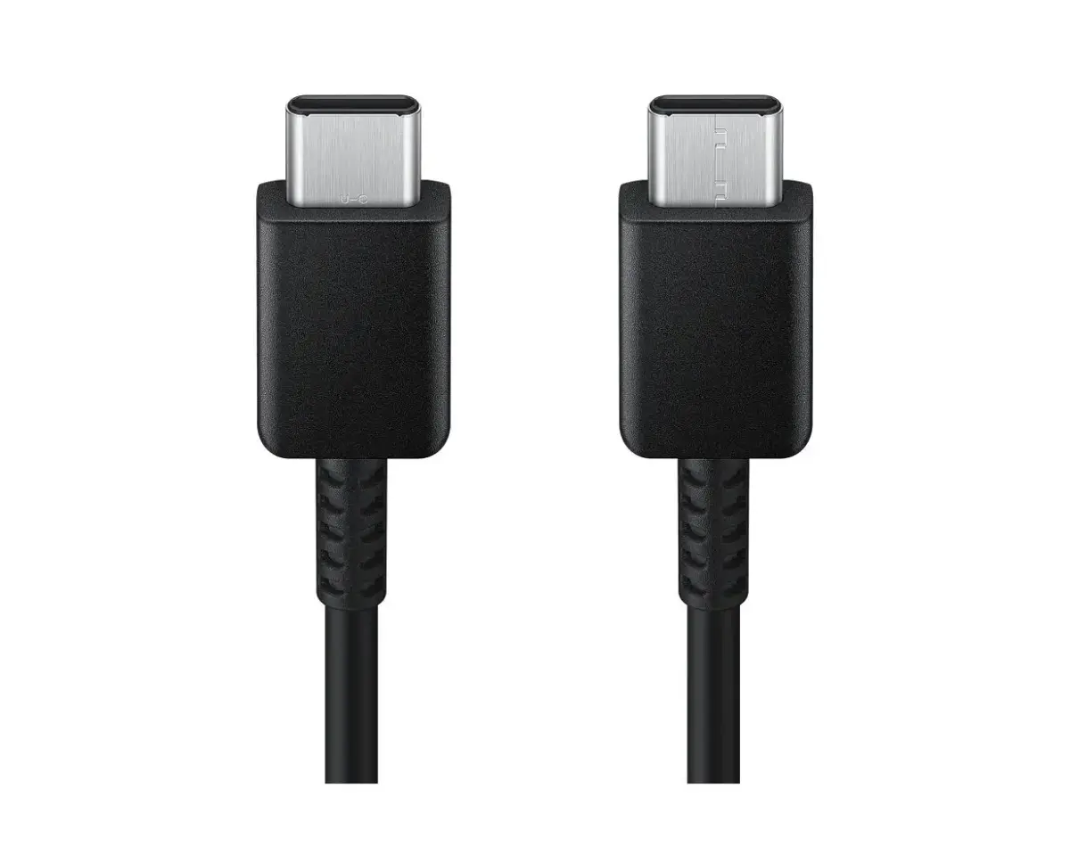 Samsung EP-DX310JBE datu pārraides un uzlādes vads | USB-C uz USB-C | 15W | 1.8m | melns (OEM)