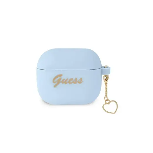 Guess korpuss Airpods 3 GUA3LSCHSB blue Silikona sirds piekariņš