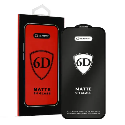 Защитное стекло Tel Protect Full Glue 6D Matt для Samsung Galaxy S25 Ultra (S938) (совместимо со сканером отпечатка под экраном)
