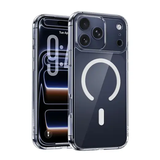 Borofone BI5 Ice Shield maciņš telefonam iPhone 17 Pro caurspīdīgs