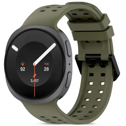 Tech-Protect Silicone Air smartwatch case for Samsung Galaxy Watch 8/9/Classic (40/44/46 mm) | olive green