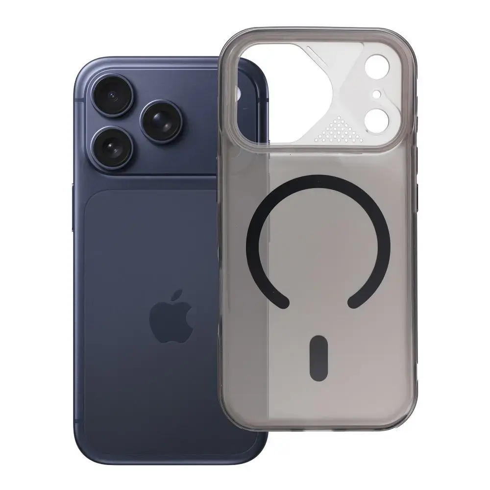 Aurora telefono dėklas su MagSafe palaikymu iPhone 17 Pro juodas