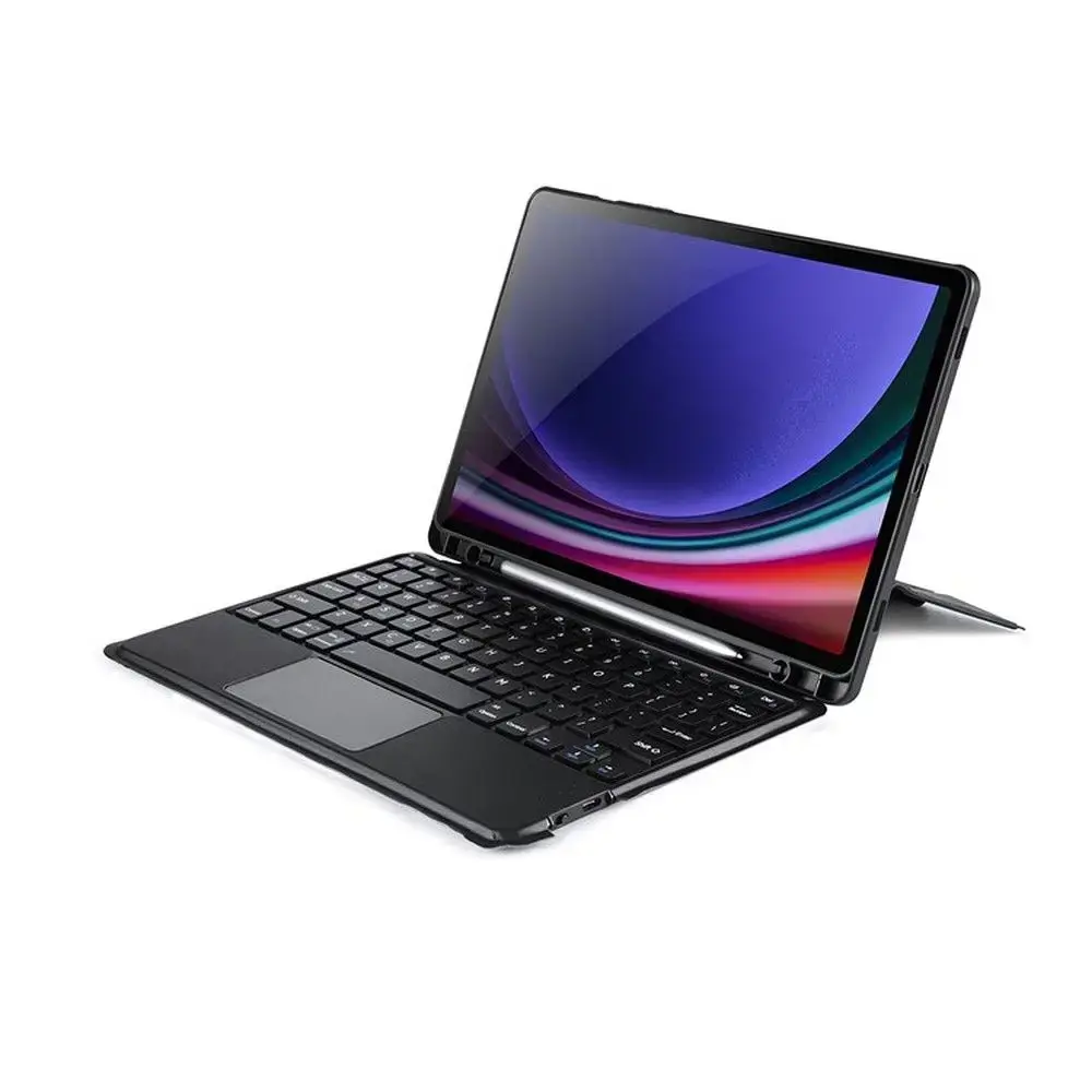 Dux Ducis DK Foldable tablet case with keyboard Galaxy Tab S9 | Galaxy Tab S9 FE | Galaxy Tab S10 FE black