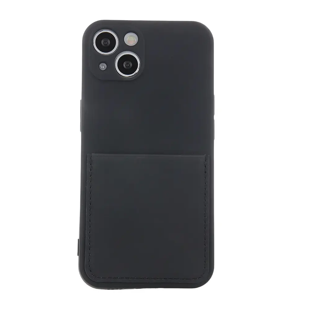 Fusion Card Case silikona aizsargapvalks Apple iPhone 14 Pro melns