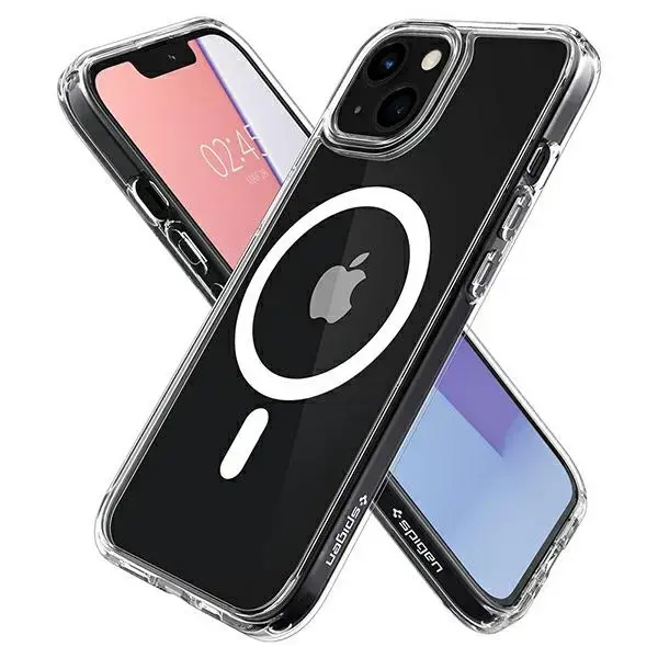 Spigen Ultra Hybrid Mag protect telefoni ümbris MagSafe toega iPhone 13 Mini läbipaistev