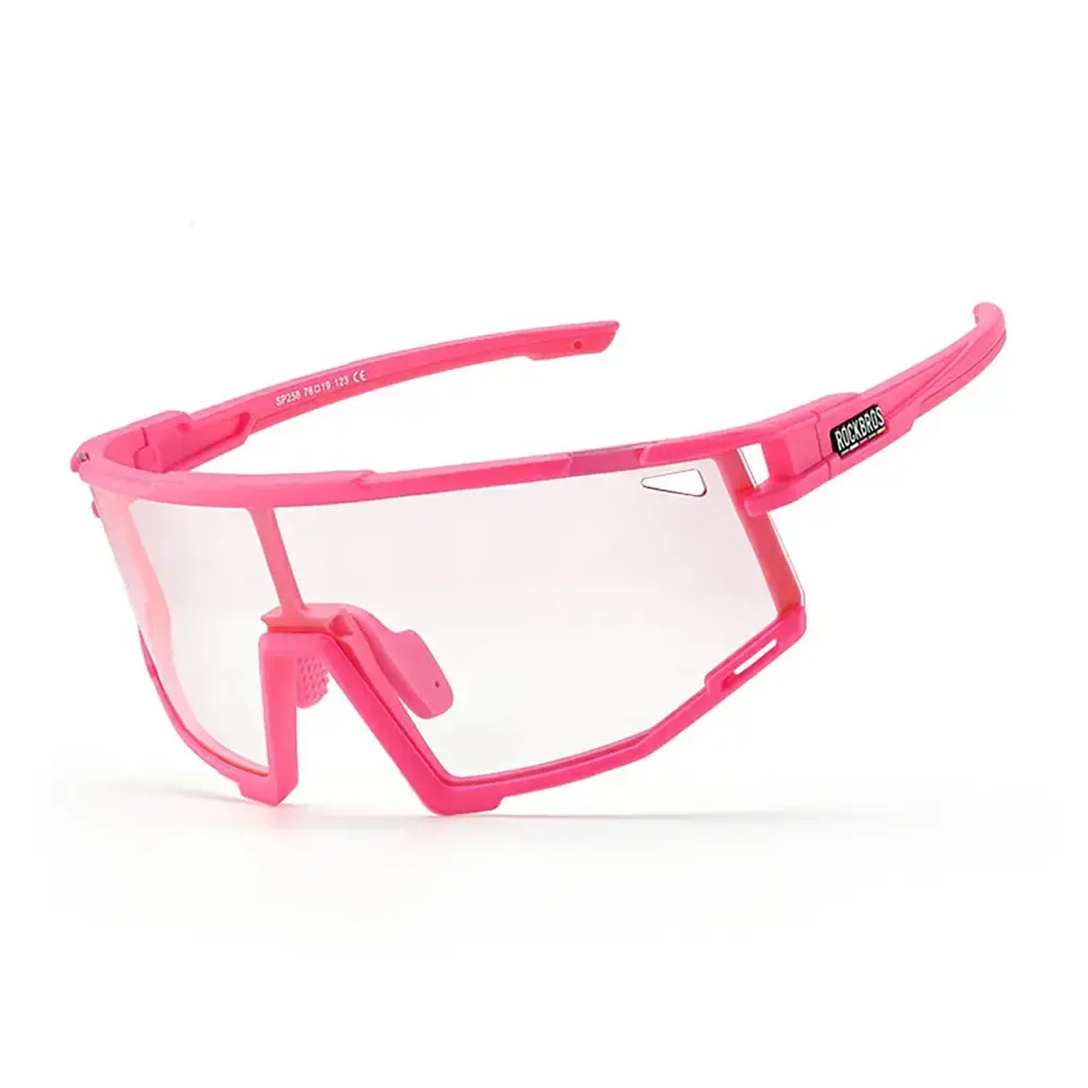 Rockbros SP258 ROAD TO SKY photochromic cycling glasses - pink