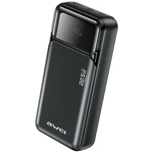 Awei PA-92 ārējais akumulators (powerbank) | 20 000 mAh | 22.5W | PD | USB-C | melns