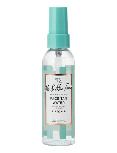Mr & Mrs Tannie, Face Tan Water, Jojoba Oil, Hydrating, Self-Tanning Spray, For Face, 75 ml