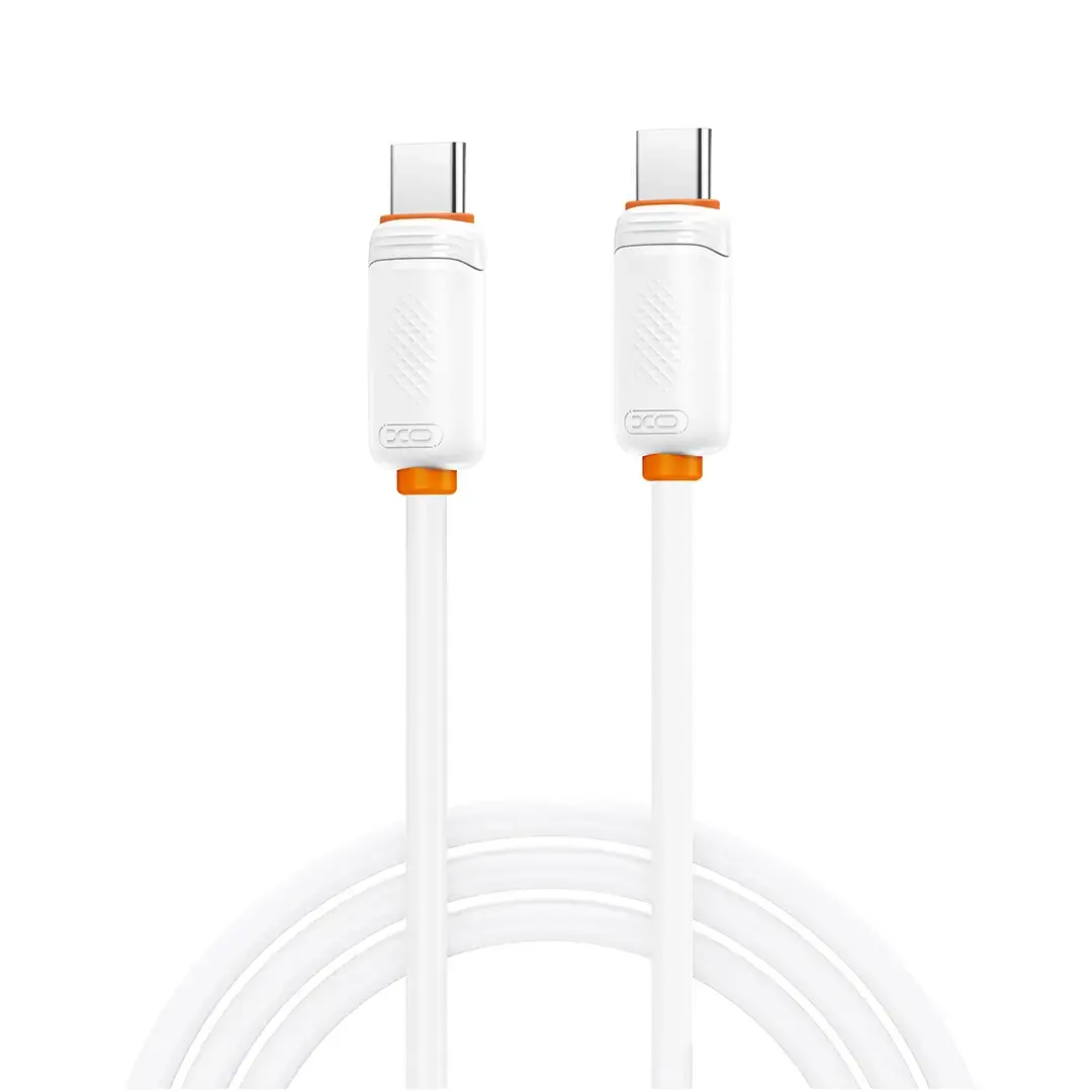 XO NB-Q298 datu pārraides un uzlādes vads | USB-C uz USB-C | PD | 240W | 1m | balts