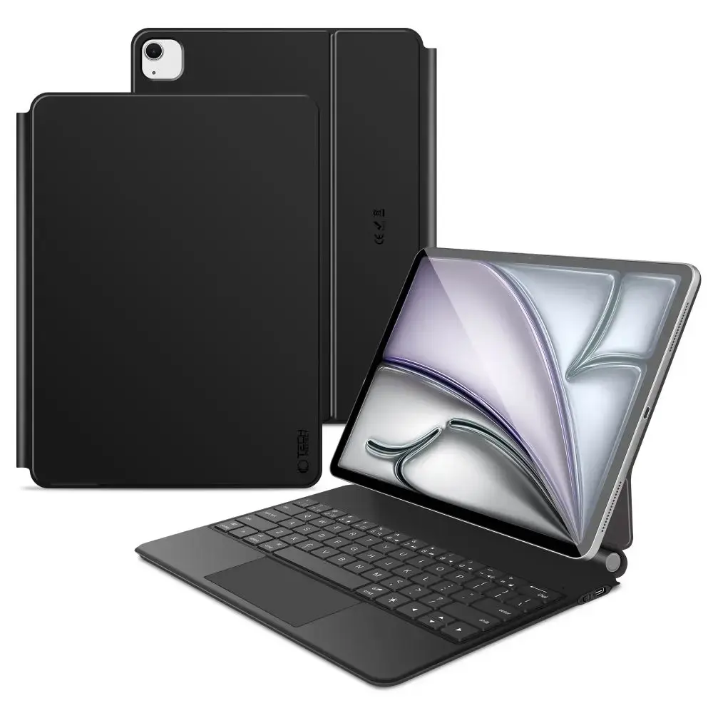 TECH-PROTECT SMARTCASE MAGNETIC + KEYBOARD IPAD PRO 12.9” 4 | 5 | 6 | 2020-2022 | AIR 13” 1 | 2 | 2024-2025 BLACK