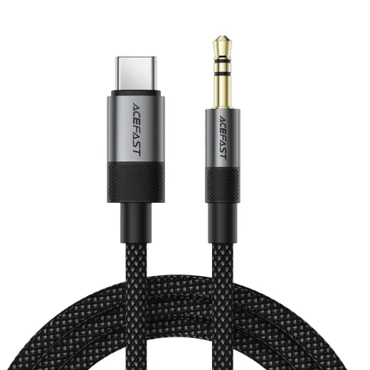 Acefast J11 USB-C to 3.5mm mini jack cable 1m - black