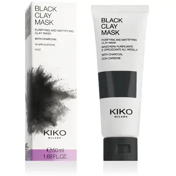 Kiko Milano Black Clay Mask - Čistící pleťová maska 50ml